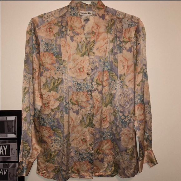 Dior Tops - Christian Dior blouse size 6
